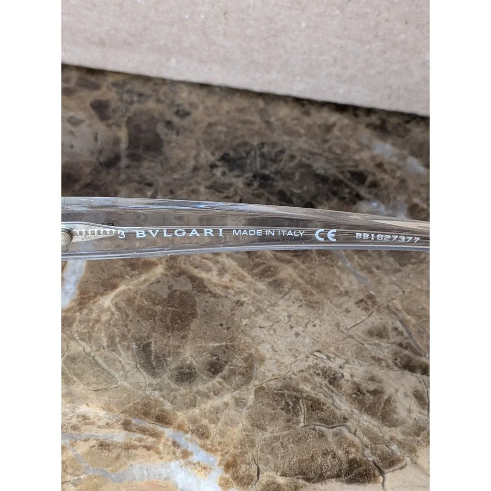 Bvlgari 454-B 540 Crystal Clear Eyeglasses Frames Womens Full Rim